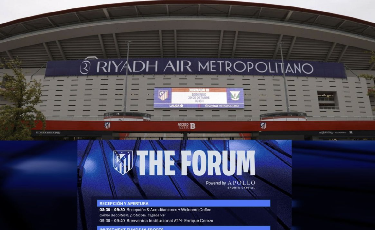 El Metropolitano reúne este jueves al 'Davos' del deporte y el entretenimiento