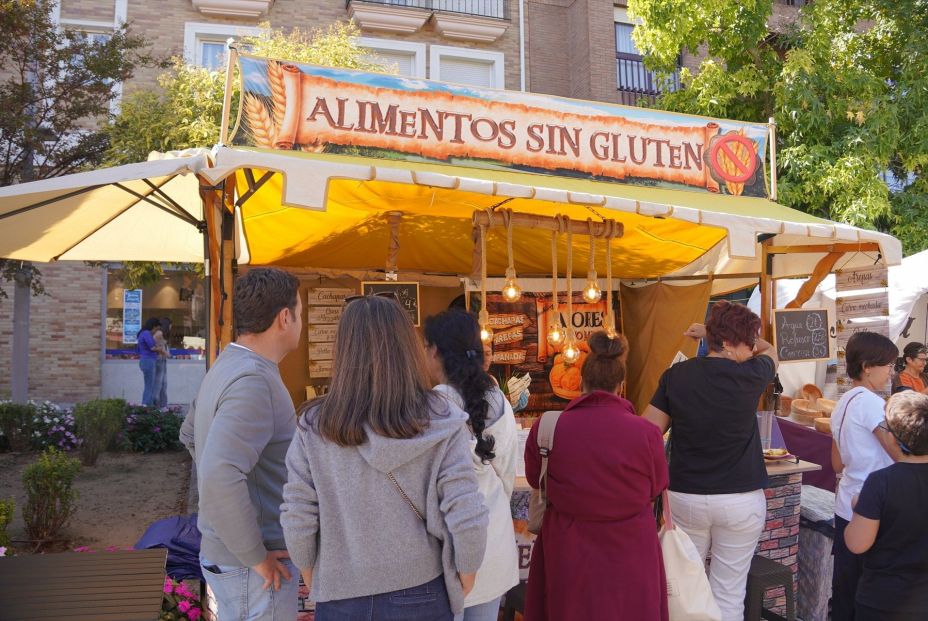 Puesto de alimentos sin gluten en Las Rozas. Fuente: Europa Press.