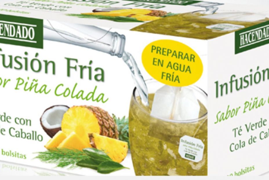 Infusión fría sabor piña colada Mercadona.