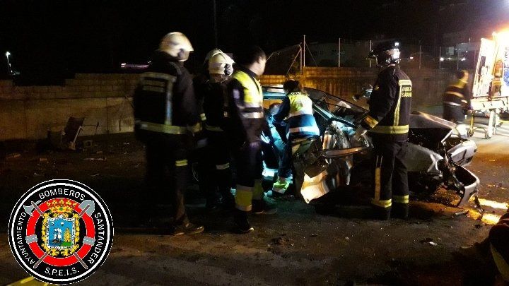 Accidente de tráfico en Santander Accidente de tráfico en Santander