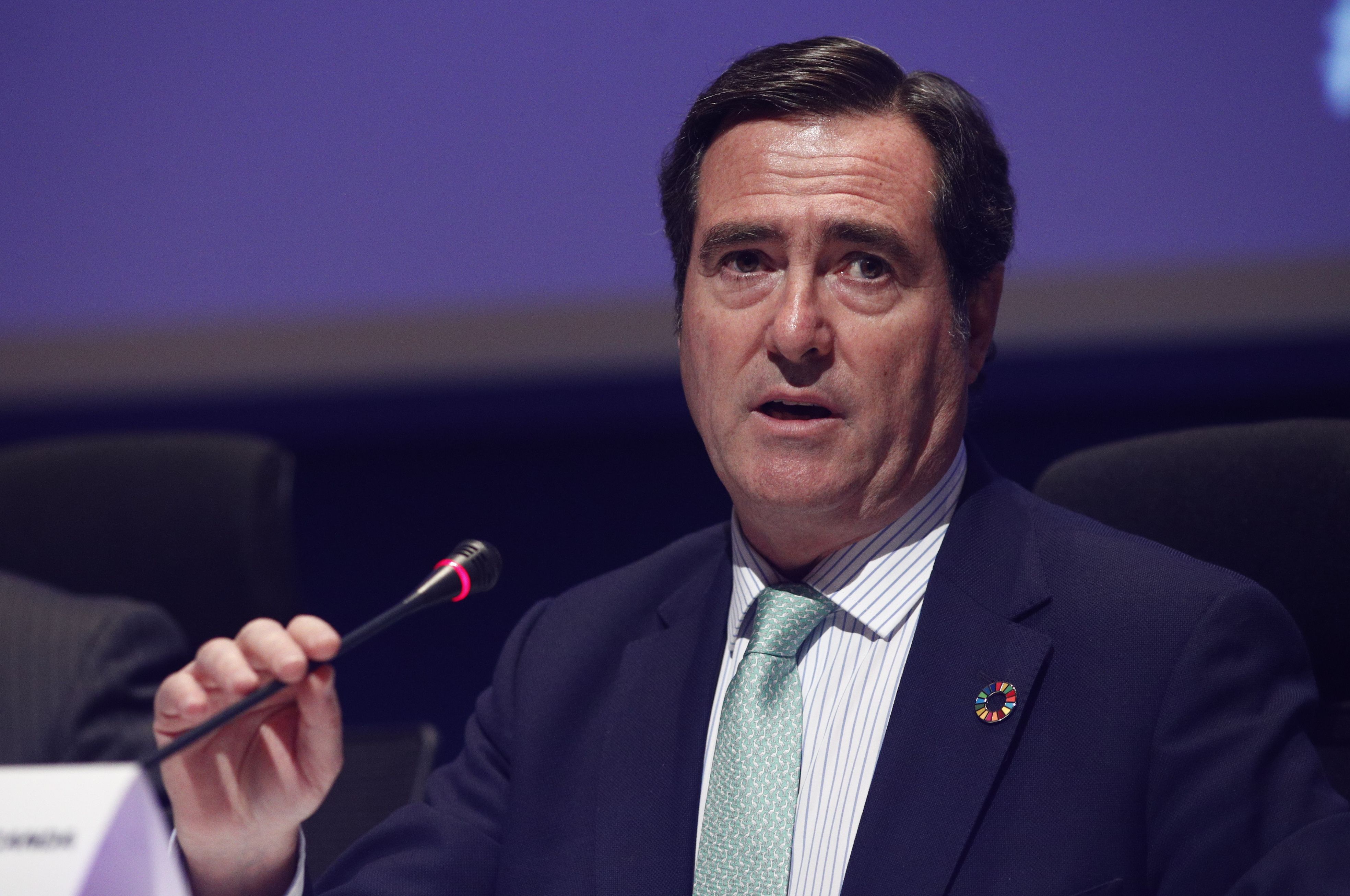 El presidente de la CEOE Antonio Garamendi