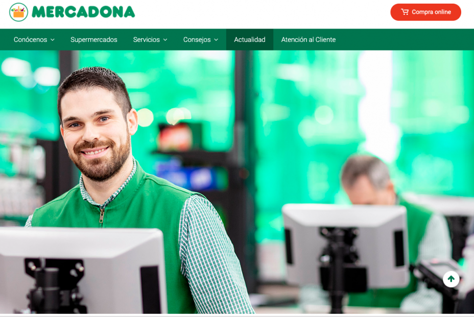 Mercadona, imagen web