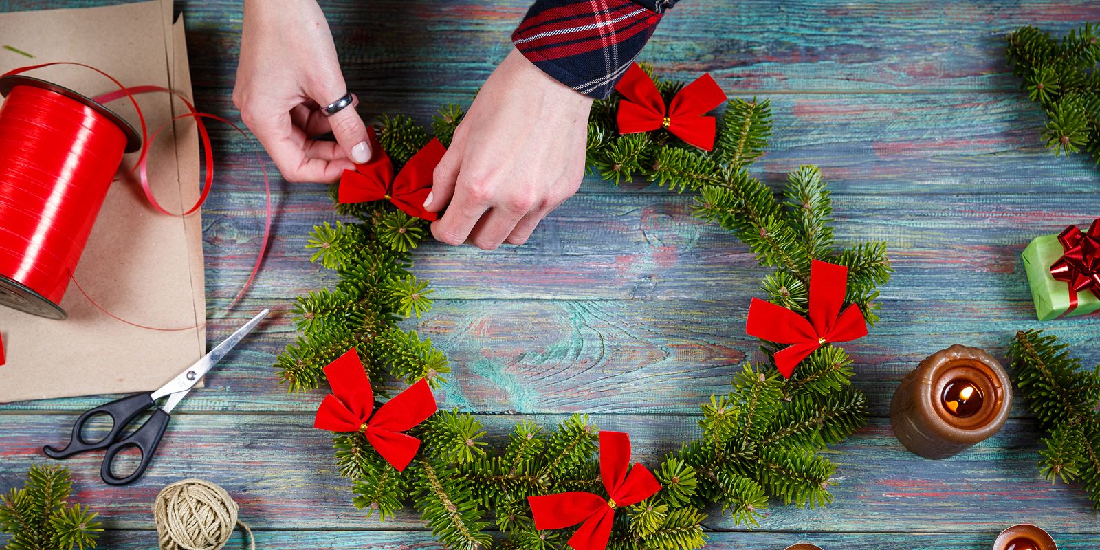 Cómo hacer un centro de mesa original para Navidad