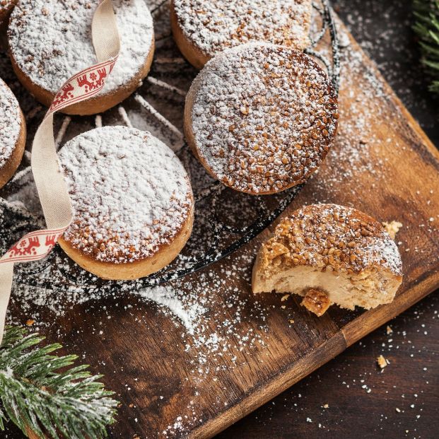 Polvorones de almendra en Navidad