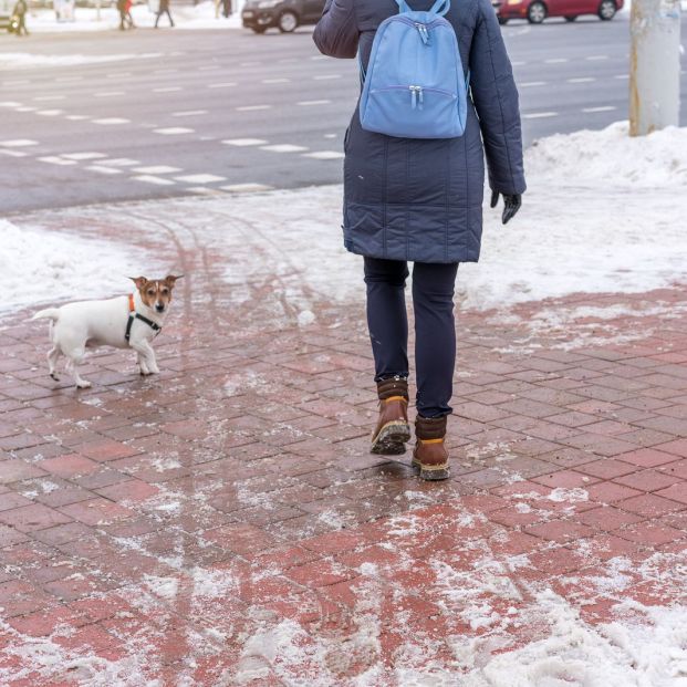 Caminar sobre la nieve