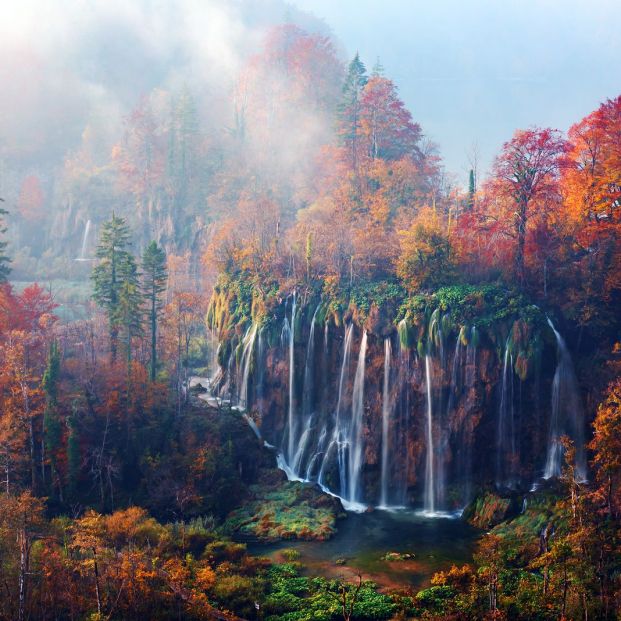 Cascada de Plitvice en Croacia Cascada de Plitvice en Croacia