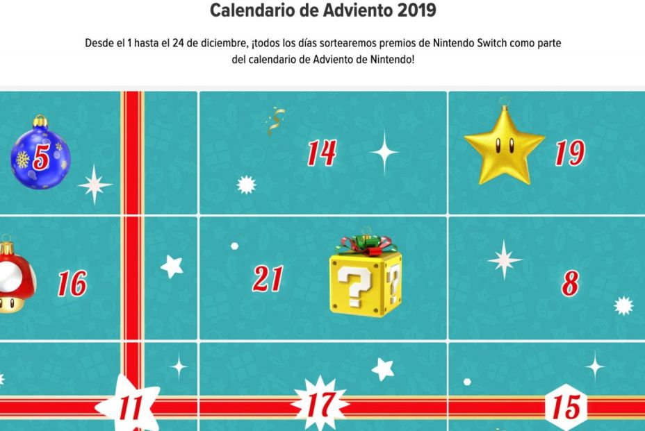 Calendario Nintendo.