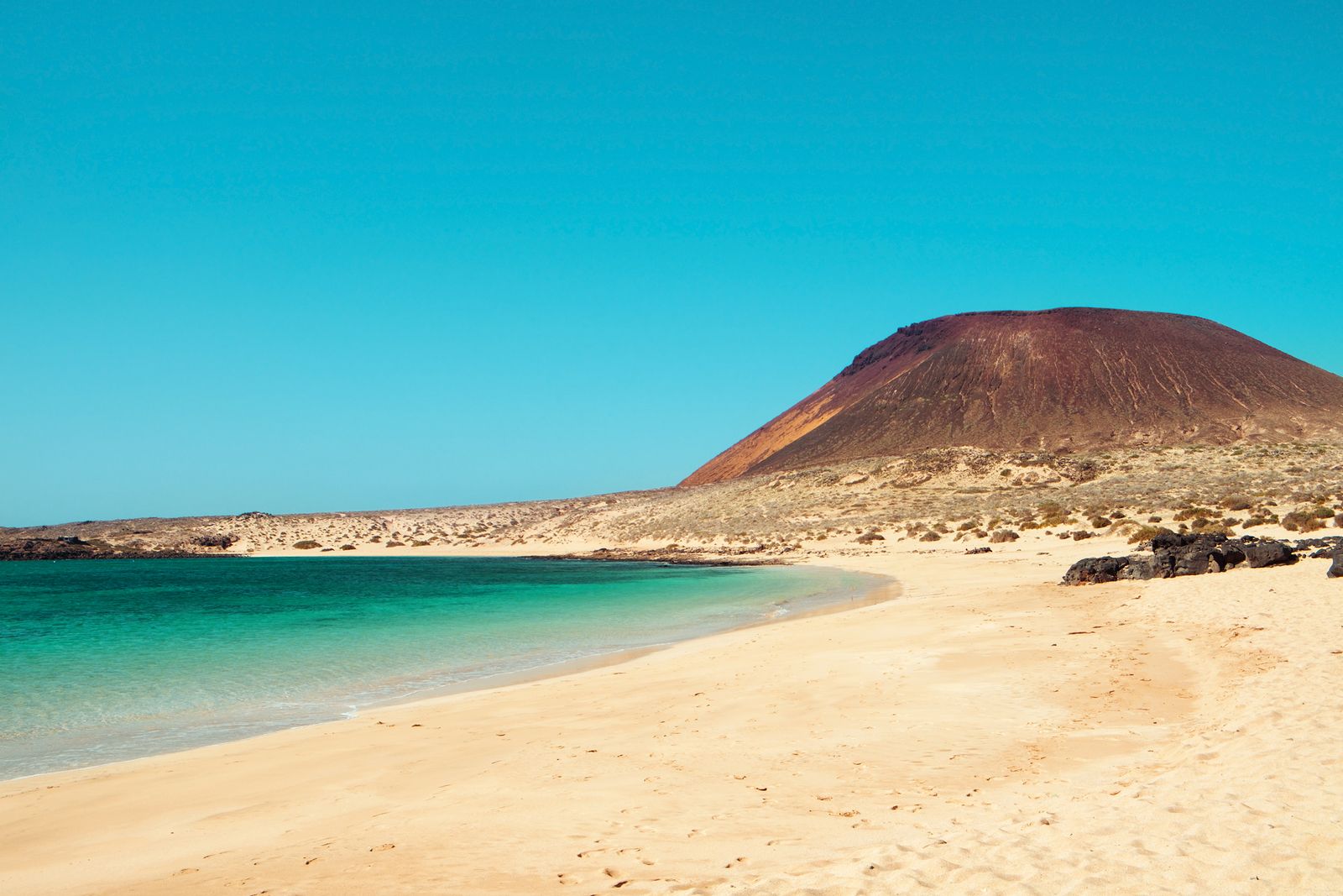 Playas canarias para huir del frío. La Graciosa