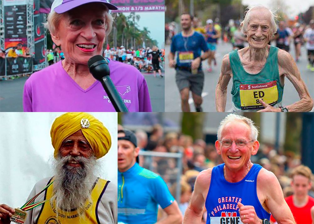 Cuatro nombres de récord que completaron un maratón con más de 65 años
