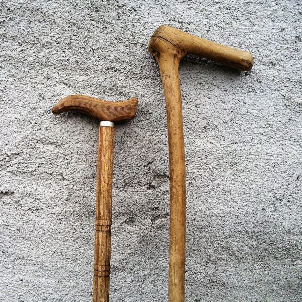bigstock Handmade Wooden Walking Sticks 304302544