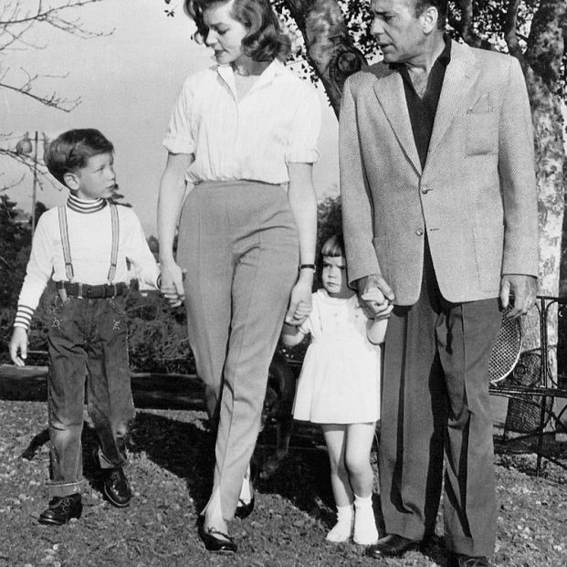 Bogart, Bacall y sus dos hijos