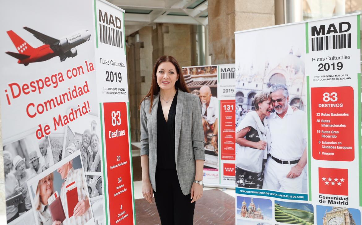 Lola Moreno en la presentación de la nueva edición de las Rutas Culturales 2019