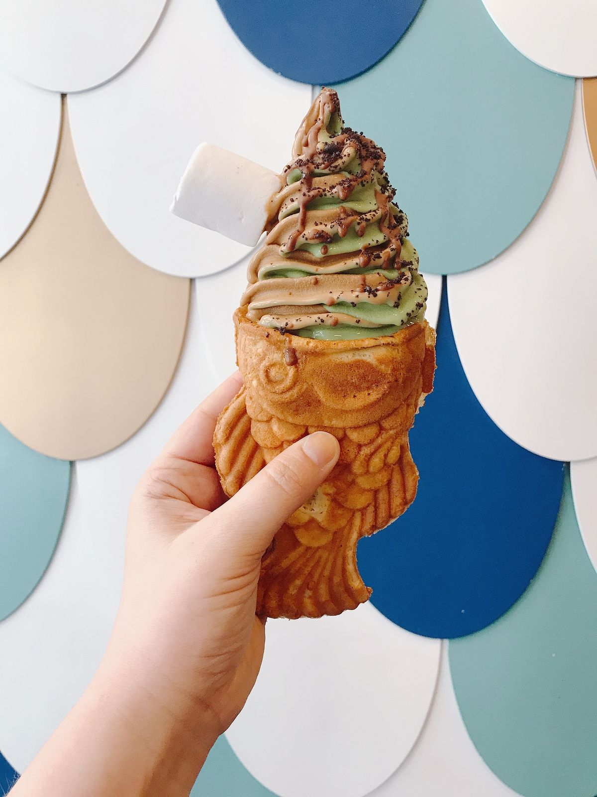 Qué es el helado taiyaki (Bigstock)