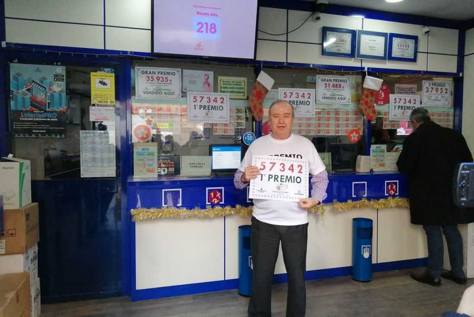 El primer premio del Sorteo de la Lotería del Niño 2020, el número 57342: muy repartido El primer premio del Sorteo de la Lotería del Niño 2020, el número 57342: muy repartido