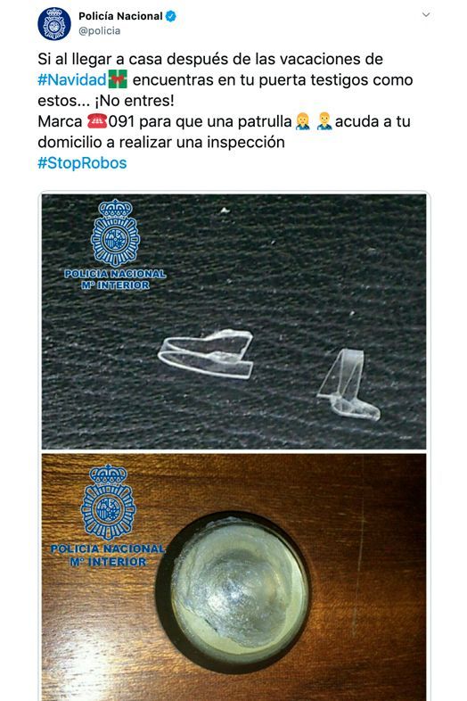 Policía aviso casa Policía aviso casa