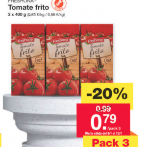 Tomate frito de Lidl