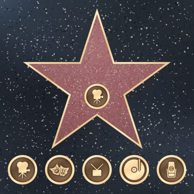 Los cinco medallones que aparecen en la base de las estatuillas de los Oscar