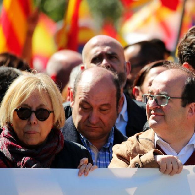 Rosa Maria Sarda en una manifestación