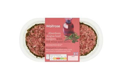 Hamburguesa marca Waitrose