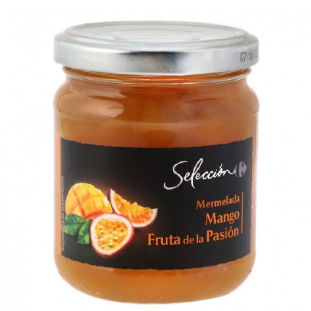 mermelada mango y fruta de la pasión