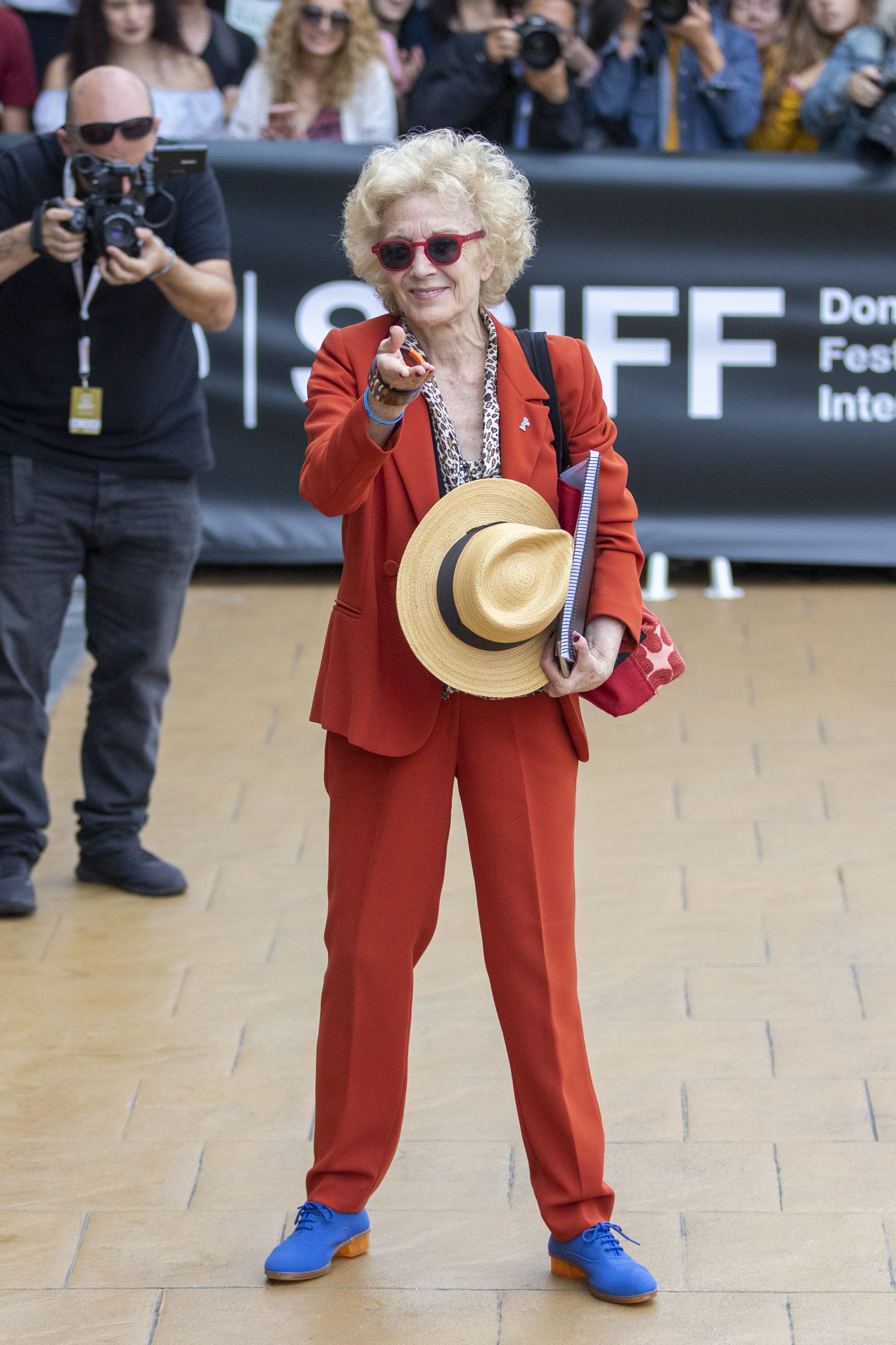 La actriz Marisa Paredes en el Festival de San Sebastián 2019. Foto: EuropaPress