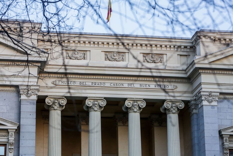  Fachada del edificio Casón del Buen Retiro del Museo del Prado en Madrid a 14 de enero de 2020 
