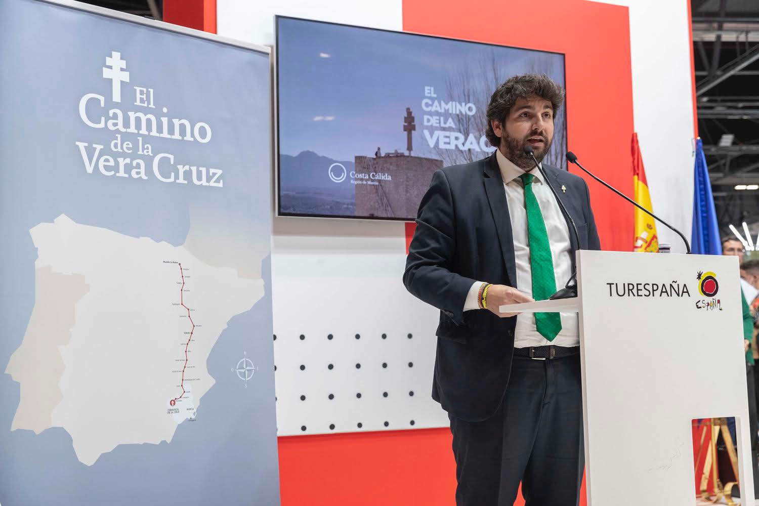 El presidente murciano Fernando López Miras presenta en FITUR 'El Camino de la Vera Cruz'