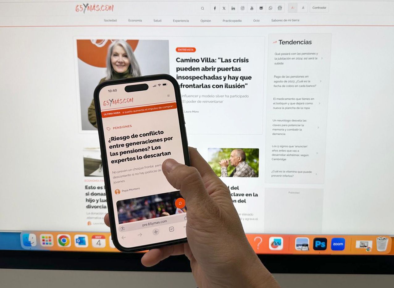 65YMÁS rediseña por completo su web y afianza su compromiso con los sénior