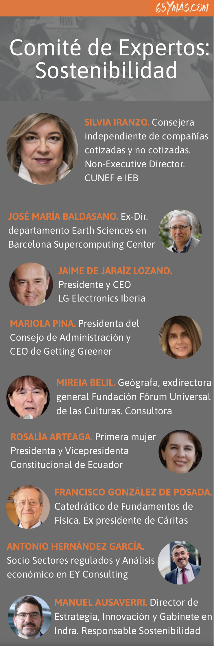 Comité de Expertos: Sostenibilidad - 65ymás