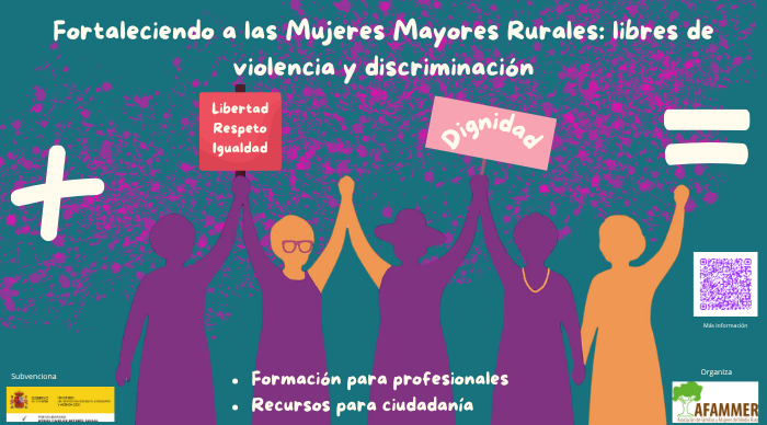 AFAMMER fomenta un programa para prevenir la violencia y la discriminacion hacia las mujeres mayores