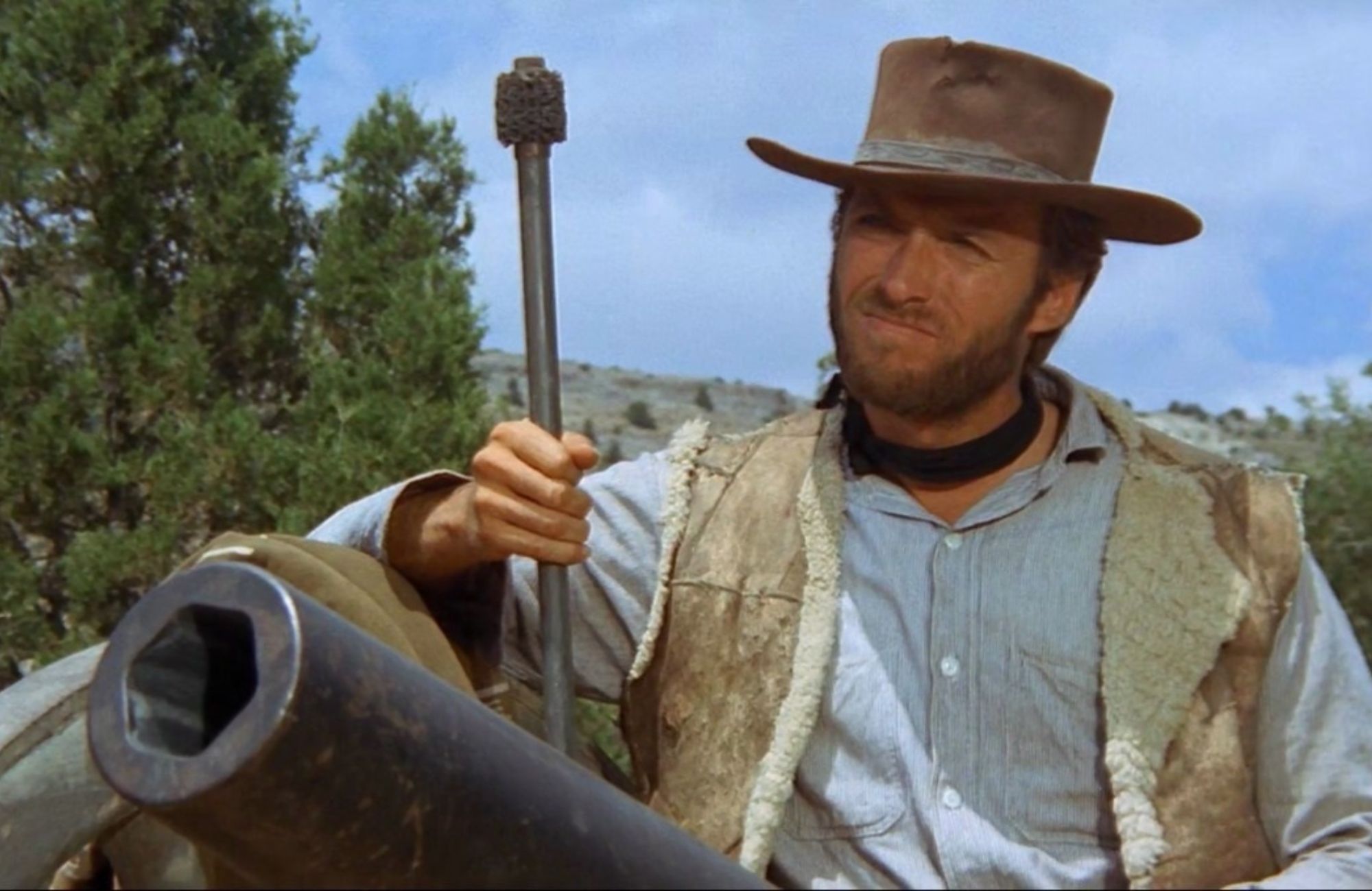 Identifican en Cartagena el cañón usado por Clint Eastwood al final de 'El bueno, el feo y el malo' (Asociación Cultural Sad Hill) Identifican en Cartagena el cañón usado por Clint Eastwood al final de 'El bueno, el feo y el malo' (Asociación Cultural Sad Hill)