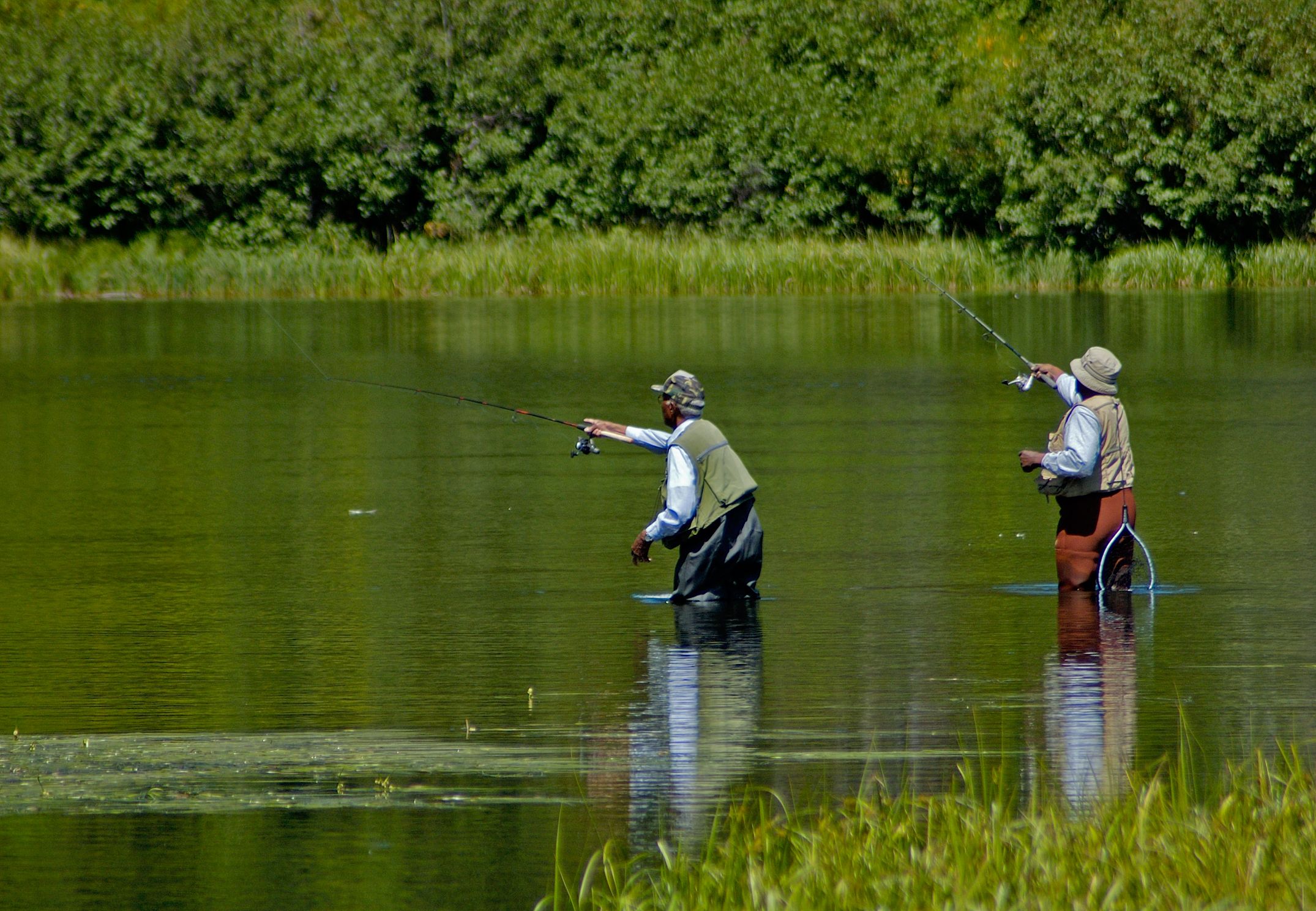 Requisitos para pescar en un río (bigstock)