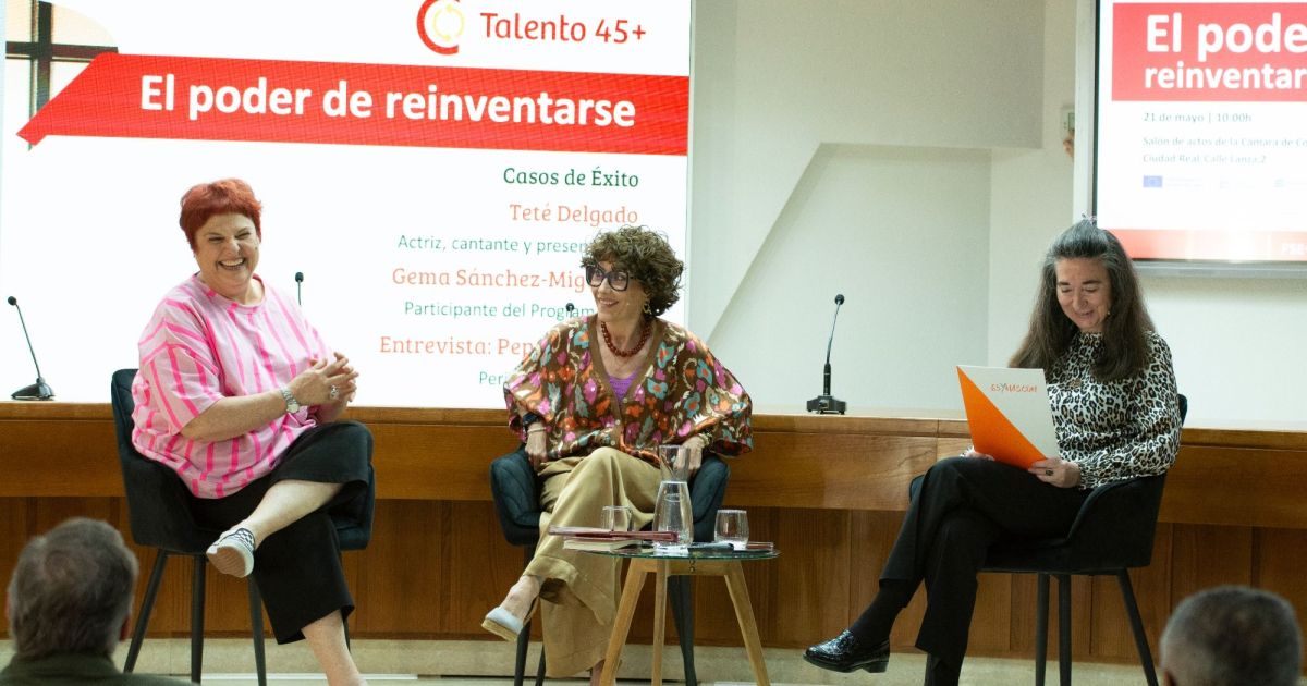 Teté Delgado y Cámara de Ciudad Real dan claves a los sénior para reinventarse: "Es una oportunidad" (Santiago García)