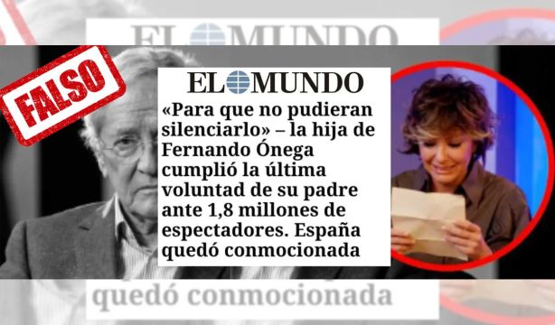 Sonsoles Ónega denuncia una estafa en la que se usa su imagen y la de su padre