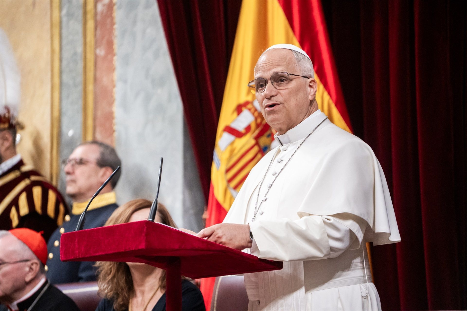 Los mensajes del Papa en el Congreso: polarización, aborto, eutanasia, migrantes... Los mensajes del Papa en el Congreso: polarización, aborto, eutanasia, migrantes...