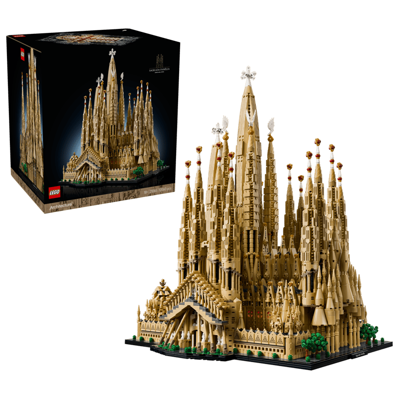 La Sagrada Familia de Gaudí, en 12.000 piezas de Lego / Fuente: LEGO La Sagrada Familia de Gaudí, en 12.000 piezas de Lego / Fuente: LEGO