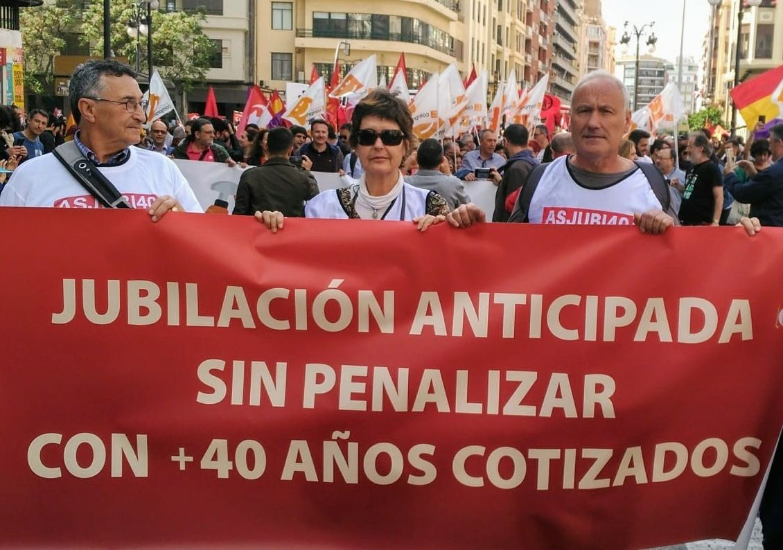 asjubi40 pancarta 40 años cotizados asjubi40 pancarta 40 años cotizados