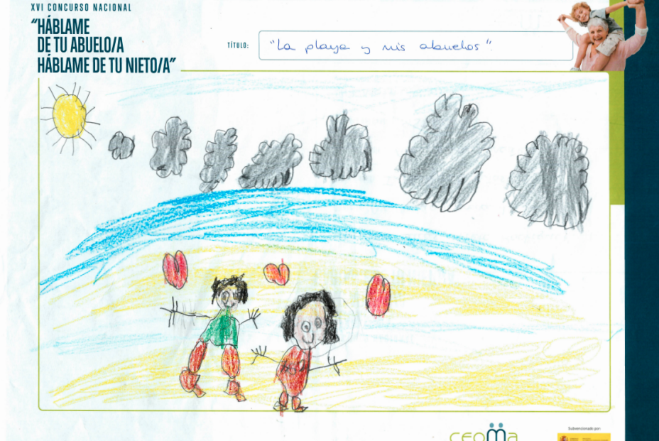 la playa y mis abuelos, infantil, ceoma