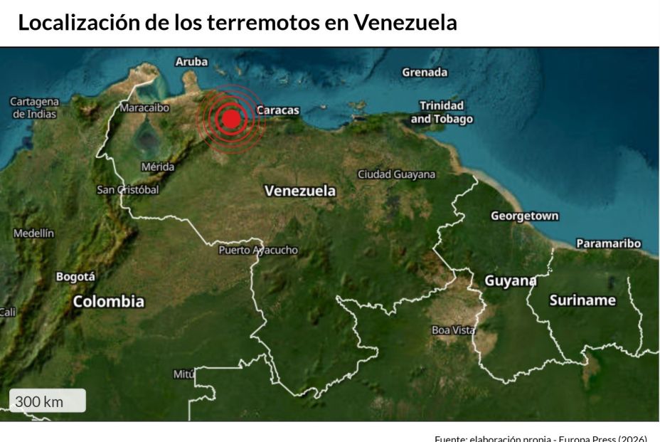 EuropaPress 7620985 localizacion terremotos venezuela menos 32 personas muerto mas 700
