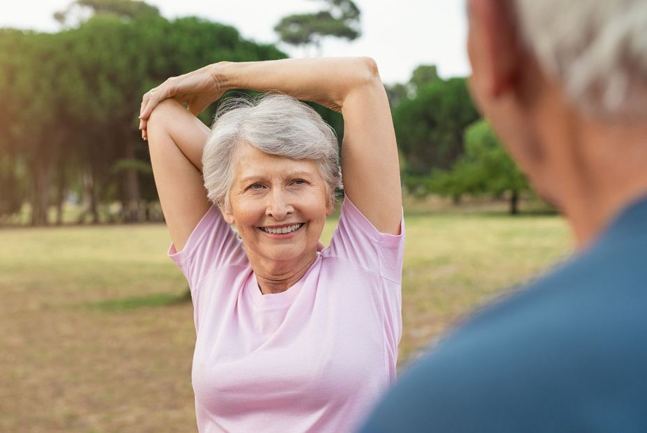 bigstock Smiling senior woman looking a 277946695