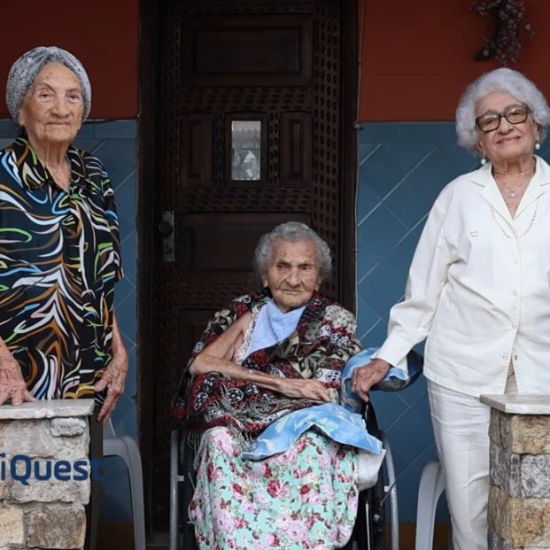 Tres hermanas brasileñas suman 316 años y la ciencia estudia su récord de longevidad (YouTube: LongeviQuest)
