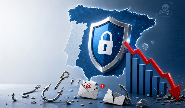España reduce un 53% la actividad de 'phishing' mientras la IA impulsa ataques cada vez más precisos