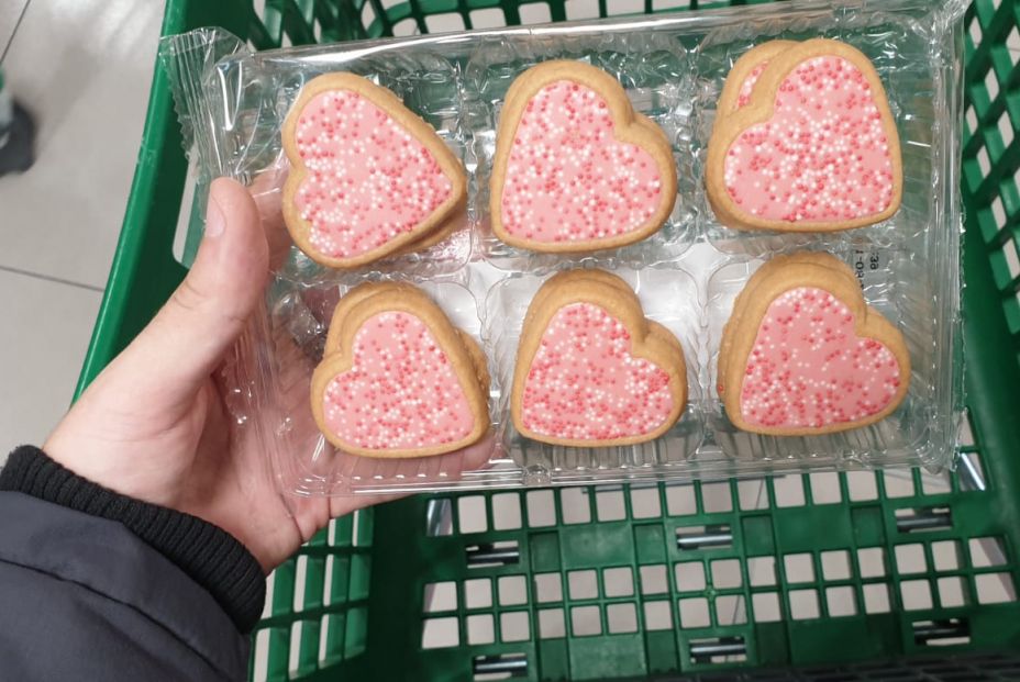 Galletas con forma de corazón