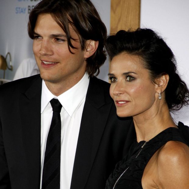 Demi Moore con Asthon Kutcher