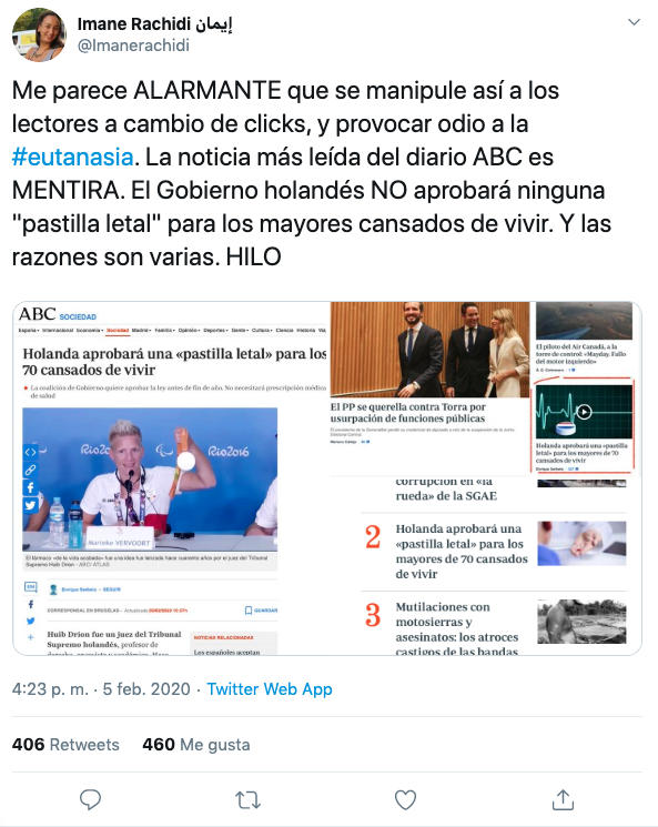Tweet de Imane Rachidi Tweet de Imane Rachidi