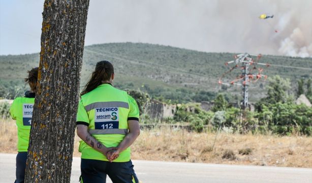 Desalojan la residencia de mayores de Retortillo (Soria) por el incendio de Guadalajara