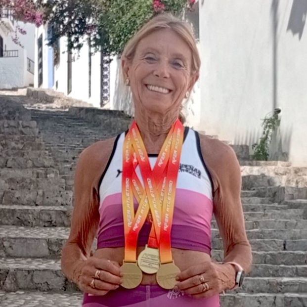 Pepi Sánchez (76 años), tricampeona de España de atletismo máster: "Empecé a hacer deporte con 58"