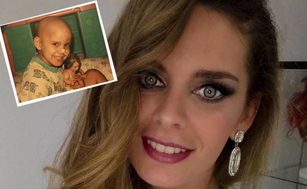 María Sánchez en una imagen de su oerfil en Instagram y arriba de niña hospitalizada en el Niño Jesus María Sánchez en una imagen de su oerfil en Instagram y arriba de niña hospitalizada en el Niño Jesus
