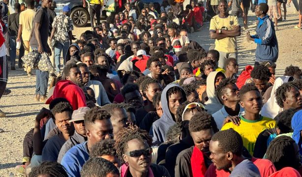 Las llegadas irregulares de migrantes a Ceuta por vía terrestre han aumentado un 191,1% en 2026