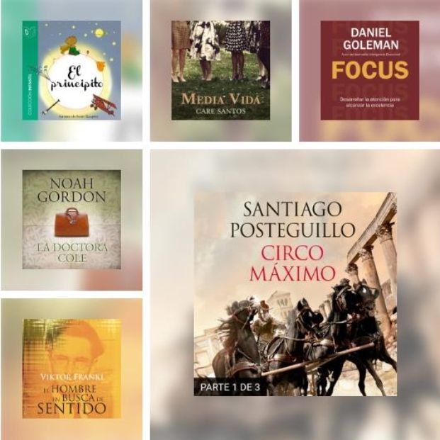 Algunos de los libros que puedes encontrar en Storytel (https://www.storytel.com/es/es/)